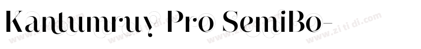 Kantumruy Pro SemiBo字体转换